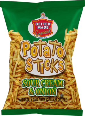 Better Made Sour Cream & Onion Potato Sticks 3 oz Bags